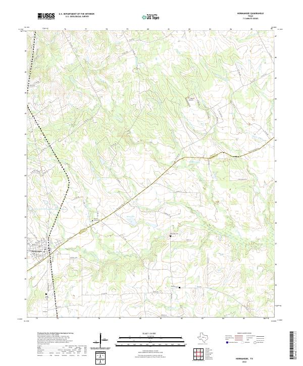 US Topo 7.5-minute map for Normangee TX