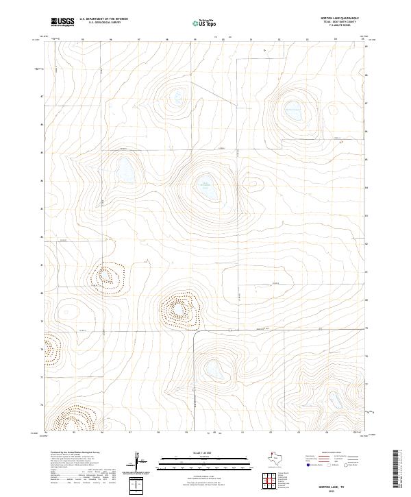 US Topo 7.5-minute map for Norton Lake TX