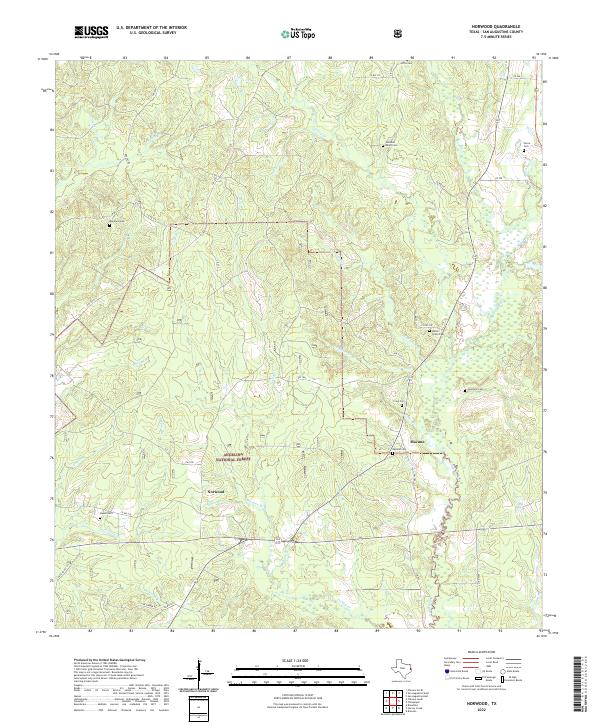 US Topo 7.5-minute map for Norwood TX