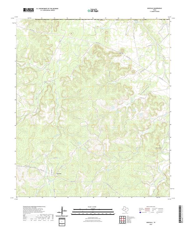 US Topo 7.5-minute map for Noxville TX