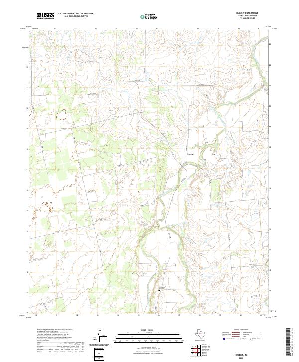 US Topo 7.5-minute map for Nugent TX