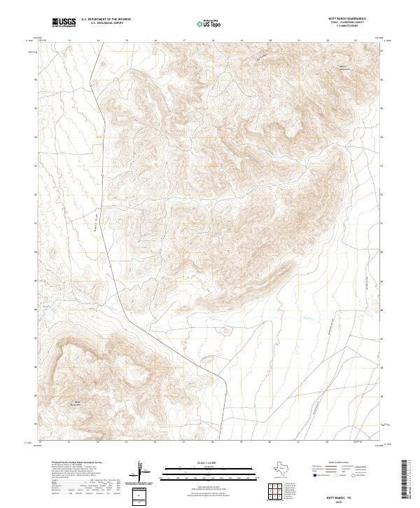 US Topo 7.5-minute map for Nutt Ranch TX