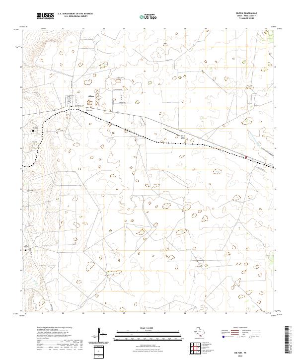US Topo 7.5-minute map for Oilton TX