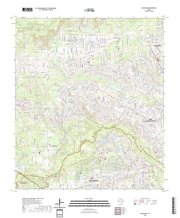 US Topo 7.5-minute map for Oklahoma TX