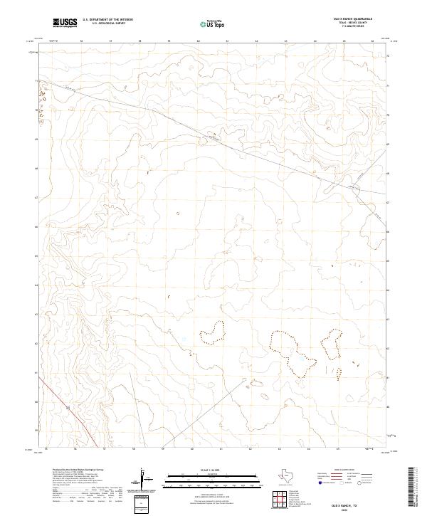 US Topo 7.5-minute map for Old X Ranch TX
