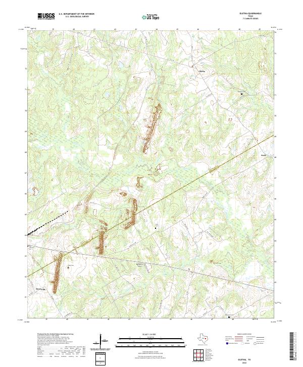US Topo 7.5-minute map for Oletha TX