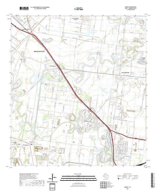 US Topo 7.5-minute map for Olmito TX