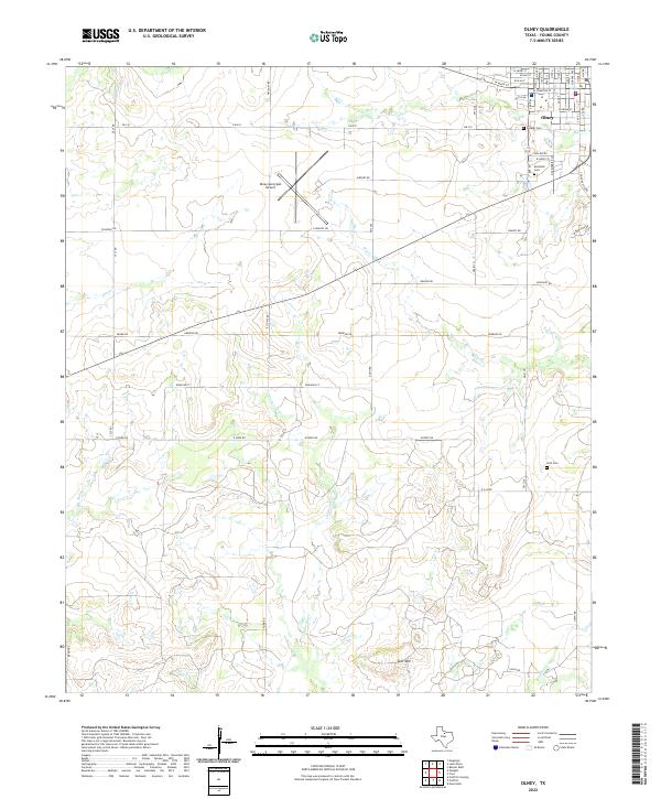 US Topo 7.5-minute map for Olney TX