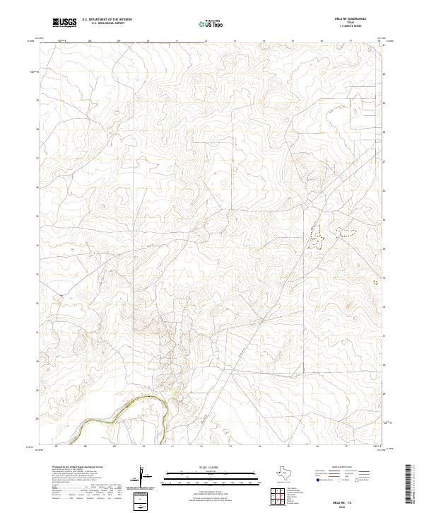US Topo 7.5-minute map for Orla NE TX