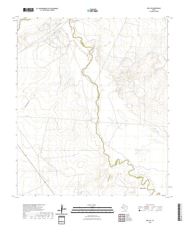 US Topo 7.5-minute map for Orla SE TX
