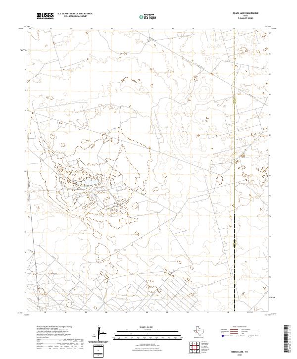 US Topo 7.5-minute map for Ozark Lake TX