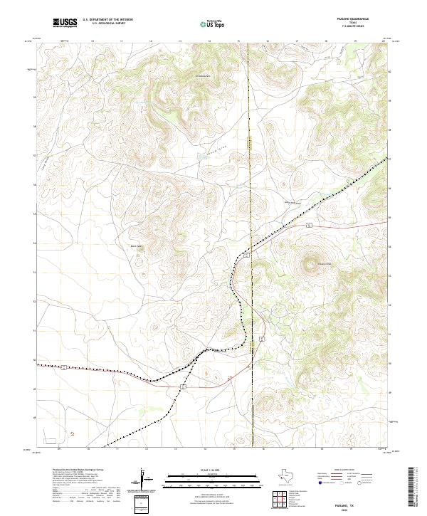 US Topo 7.5-minute map for Paisano TX