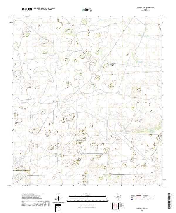 US Topo 7.5-minute map for Paisano Lake TX