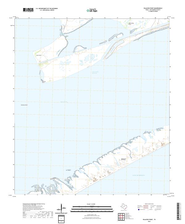 US Topo 7.5-minute map for Palacios Point TX