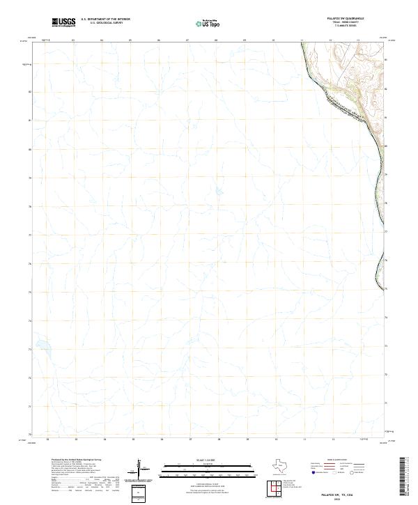 US Topo 7.5-minute map for Palafox SW TXCOA