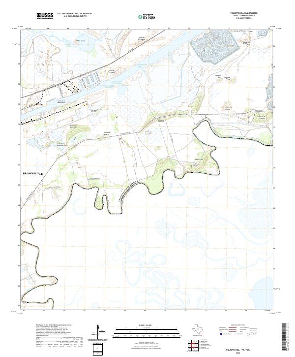 US Topo 7.5-minute map for Palmito Hill TXTAM