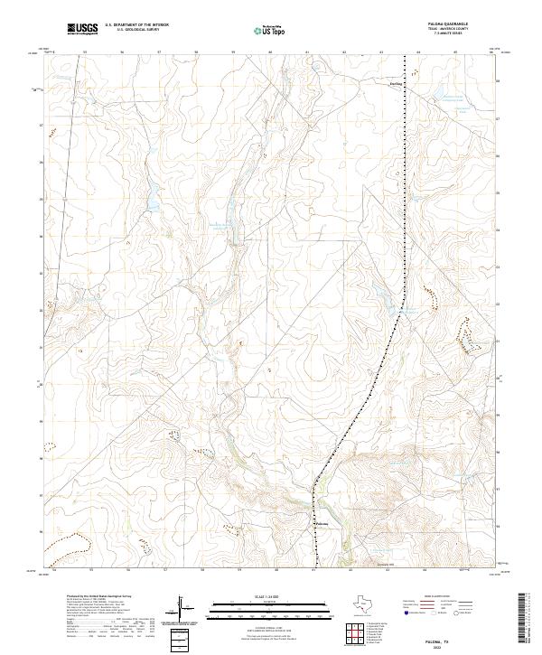 US Topo 7.5-minute map for Paloma TX