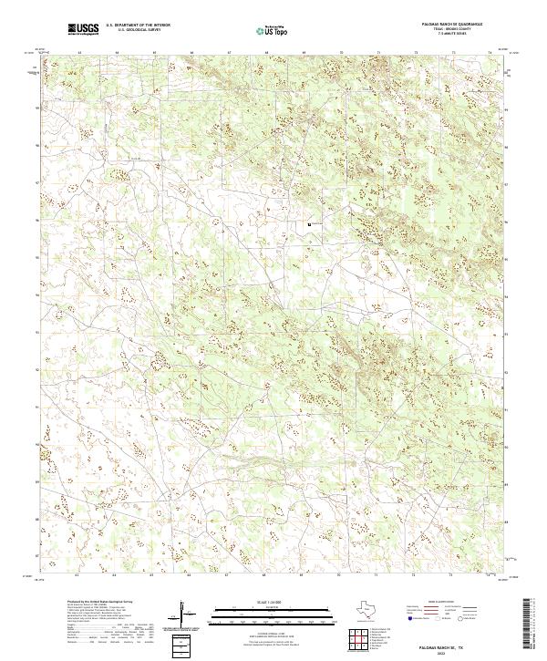 US Topo 7.5-minute map for Palomas Ranch SE TX