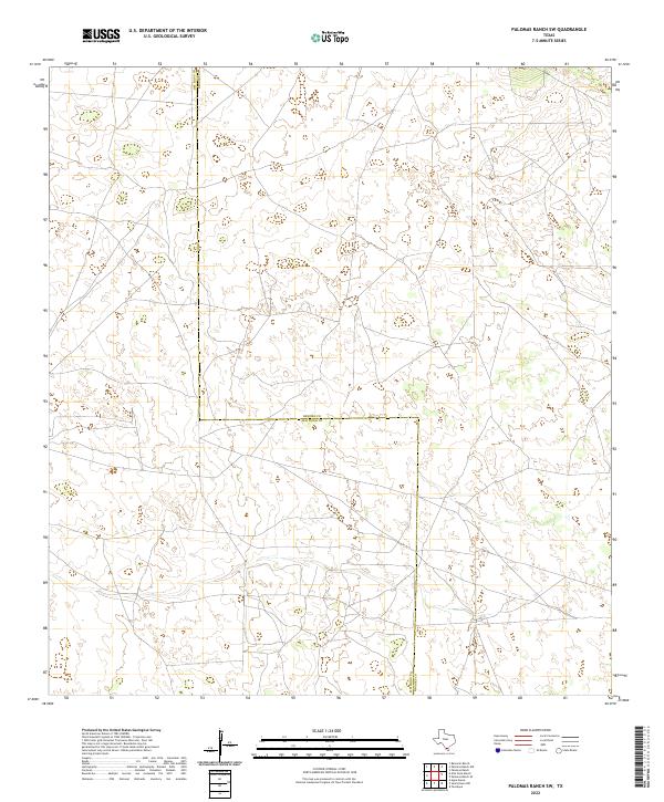 US Topo 7.5-minute map for Palomas Ranch SW TX
