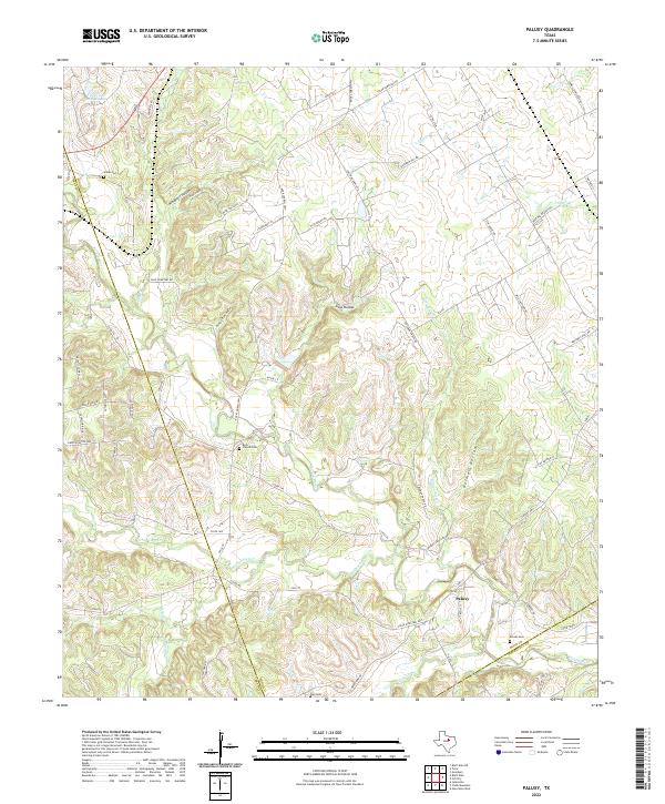 US Topo 7.5-minute map for Paluxy TX