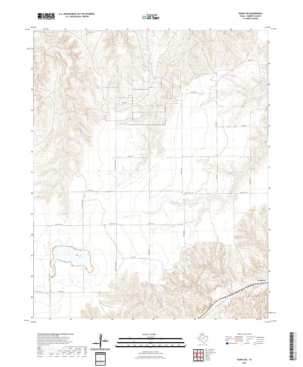 US Topo 7.5-minute map for Pampa NE TX