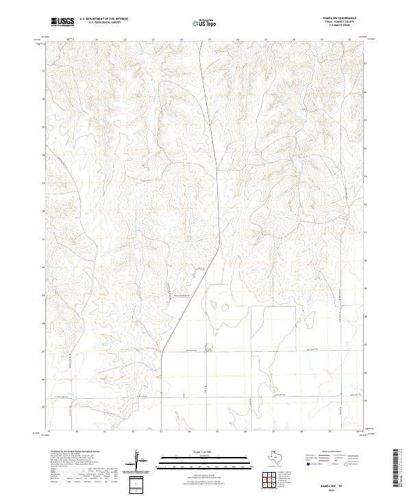 US Topo 7.5-minute map for Pampa NW TX