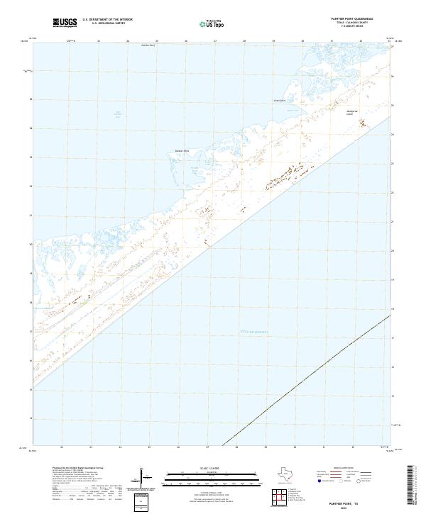 US Topo 7.5-minute map for Panther Point TX