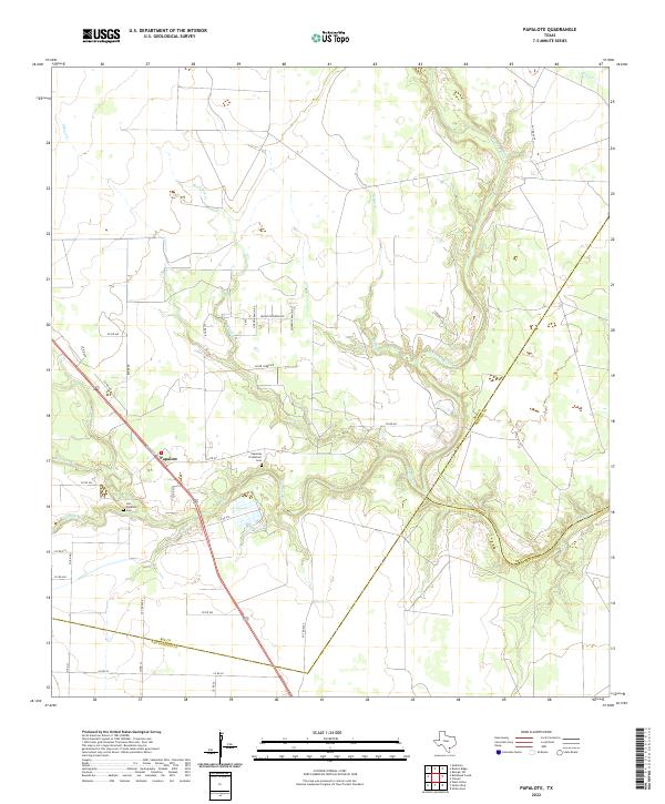 US Topo 7.5-minute map for Papalote TX