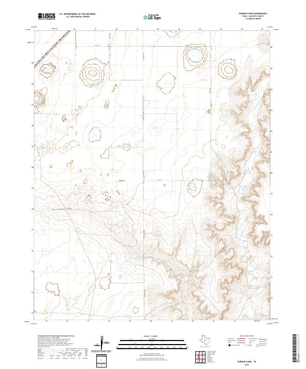 US Topo 7.5-minute map for Pardue Camp TX