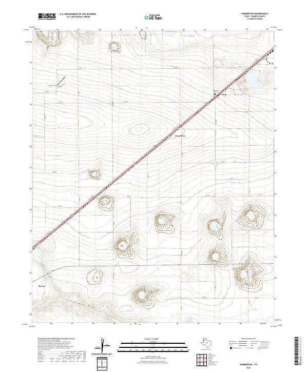 US Topo 7.5-minute map for Parmerton TX
