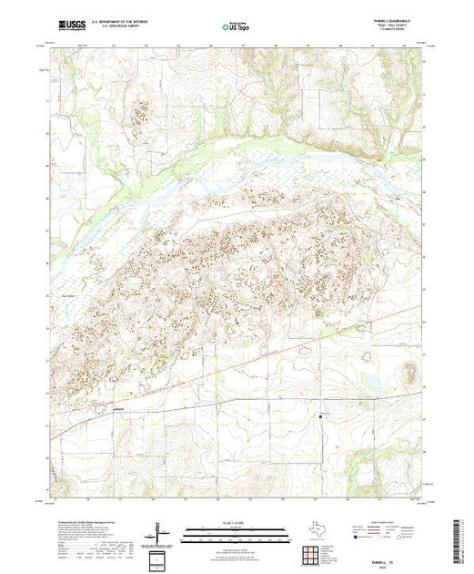 US Topo 7.5-minute map for Parnell TX – American Map Store
