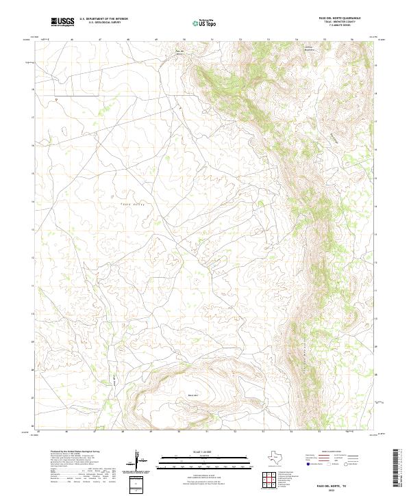 US Topo 7.5-minute map for Paso Del Norte TX
