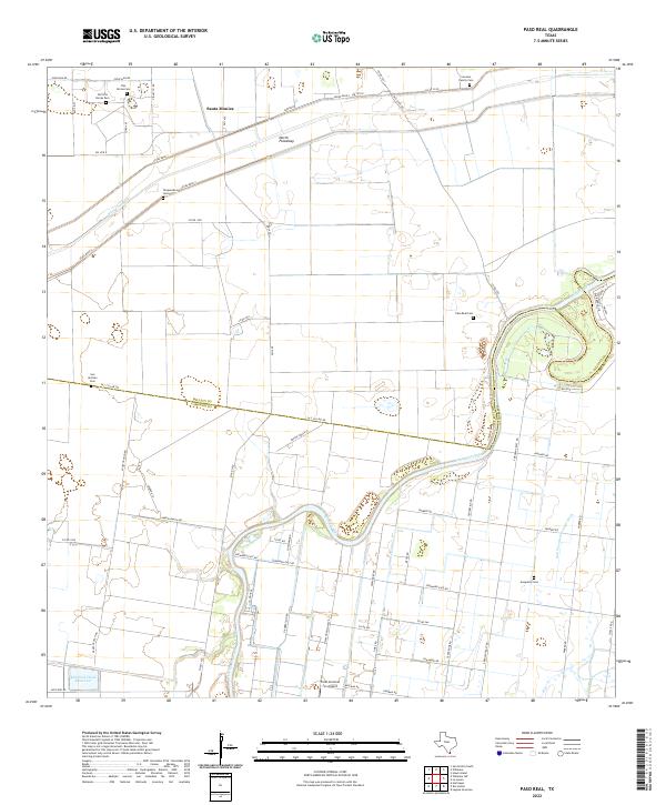 US Topo 7.5-minute map for Paso Real TX