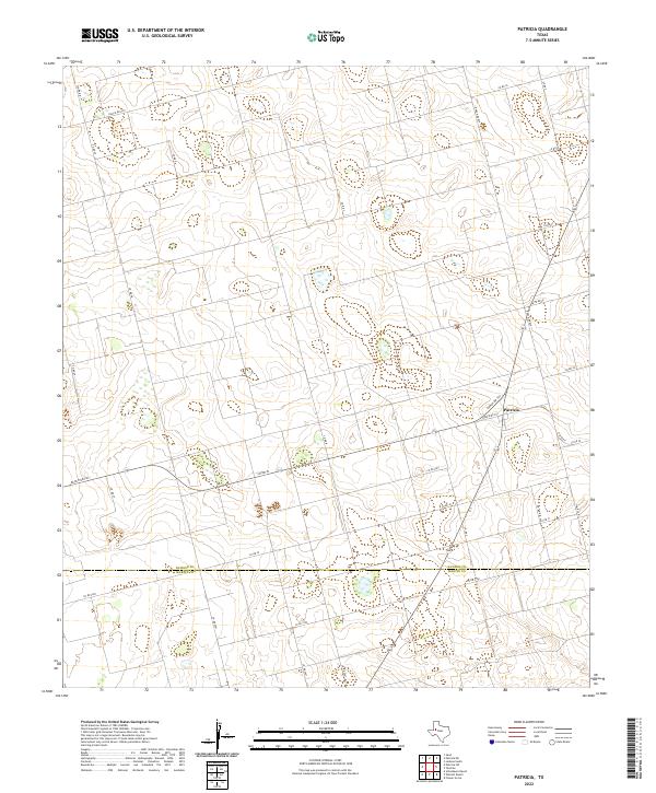 US Topo 7.5-minute map for Patricia TX