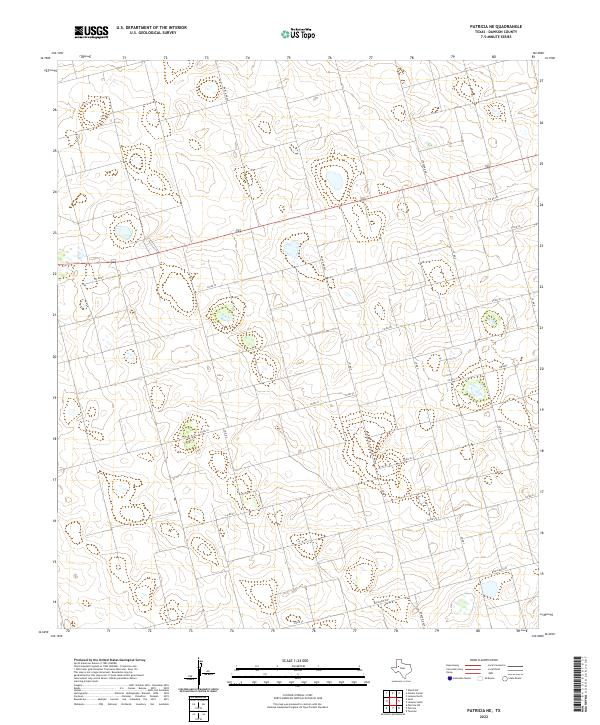 US Topo 7.5-minute map for Patricia NE TX