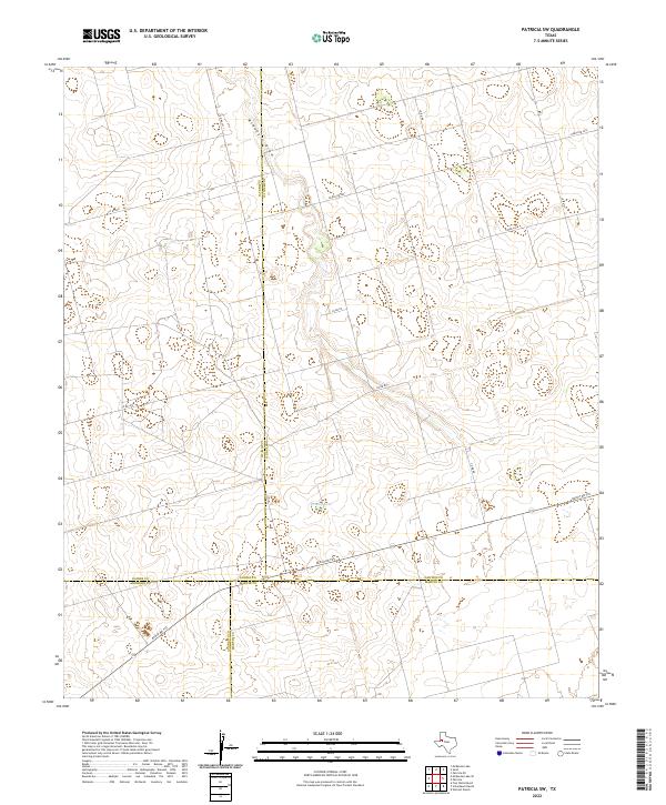 US Topo 7.5-minute map for Patricia SW TX