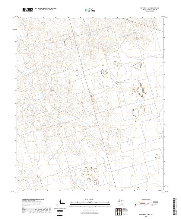 US Topo 7.5-minute map for Patterson Lake TX