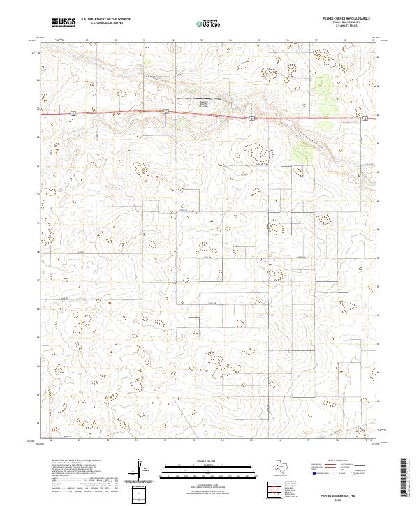 US Topo 7.5-minute map for Paynes Corner NW TX