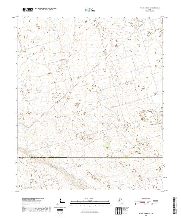US Topo 7.5-minute map for Paynes Corner SE TX