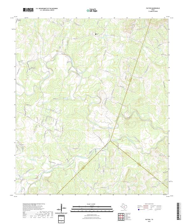 US Topo 7.5-minute map for Payton TX