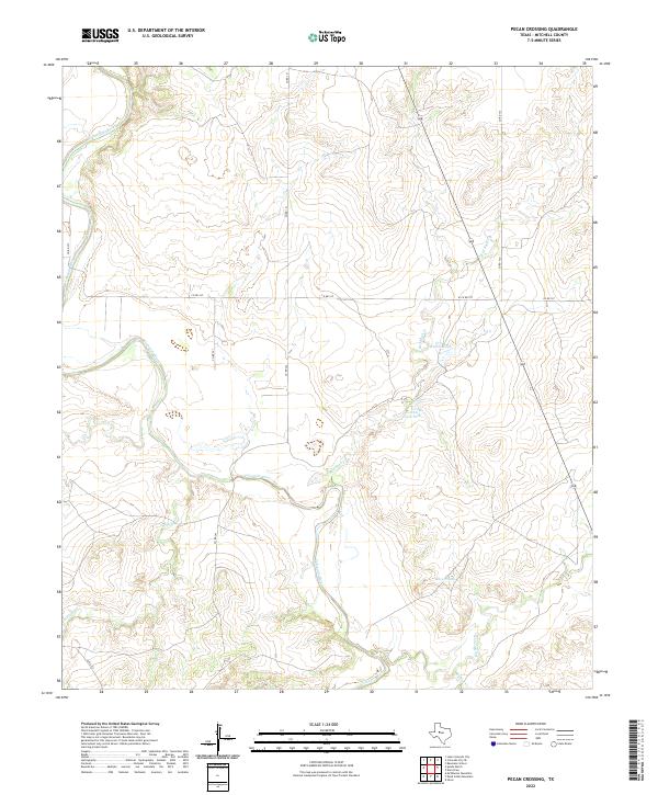 US Topo 7.5-minute map for Pecan Crossing TX