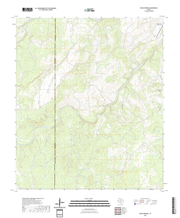 US Topo 7.5-minute map for Pecan Springs TX