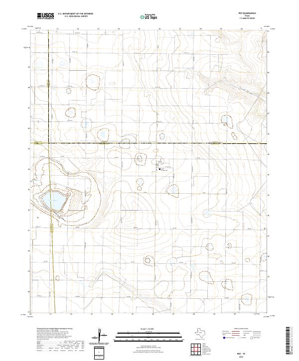 US Topo 7.5-minute map for Pep TX