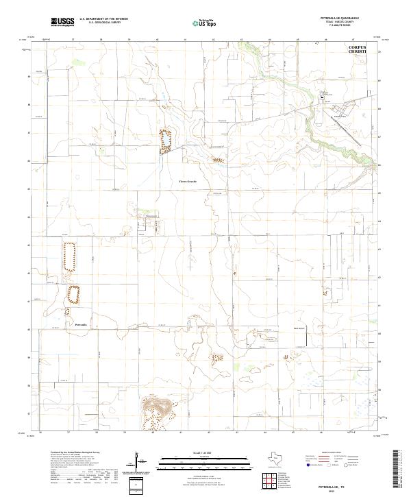 US Topo 7.5-minute map for Petronila NE TX