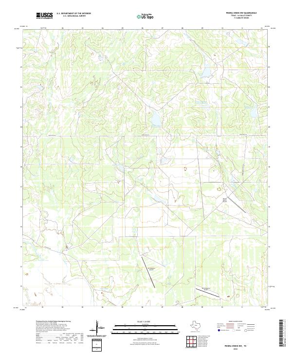 US Topo 7.5-minute map for Piedra Creek NW TX