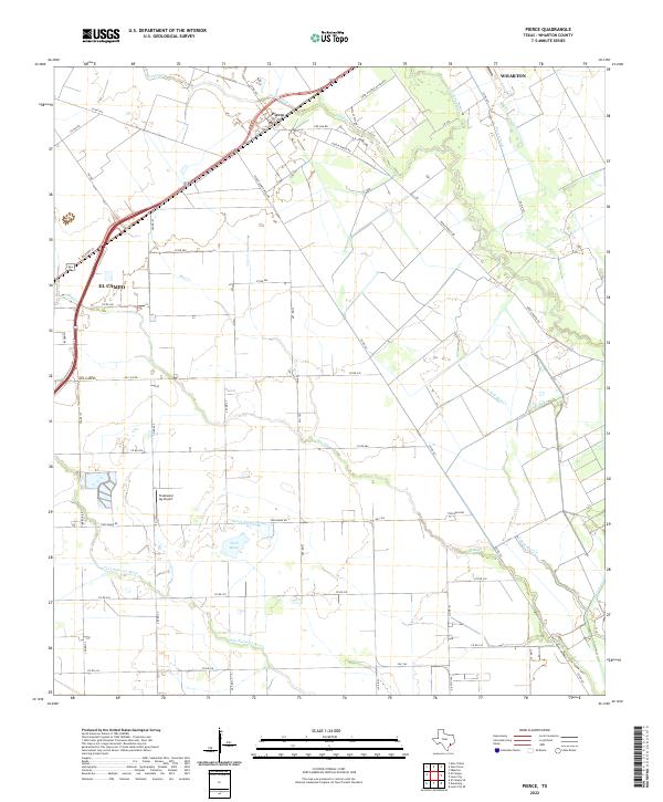 US Topo 7.5-minute map for Pierce TX
