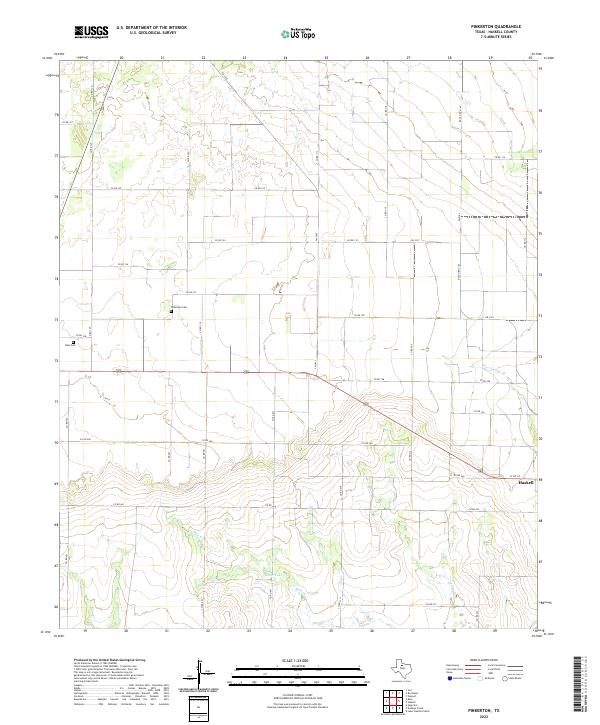 US Topo 7.5-minute map for Pinkerton TX
