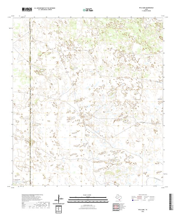 US Topo 7.5-minute map for Pita Camp TX