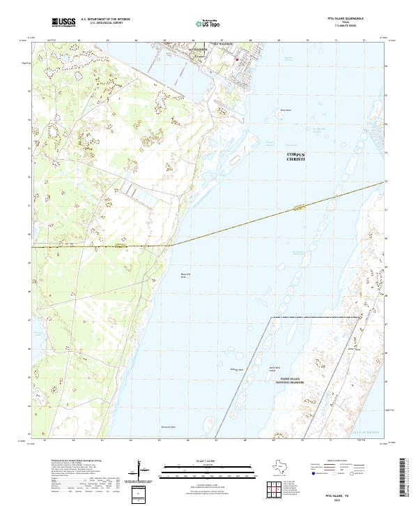 US Topo 7.5-minute map for Pita Island TX