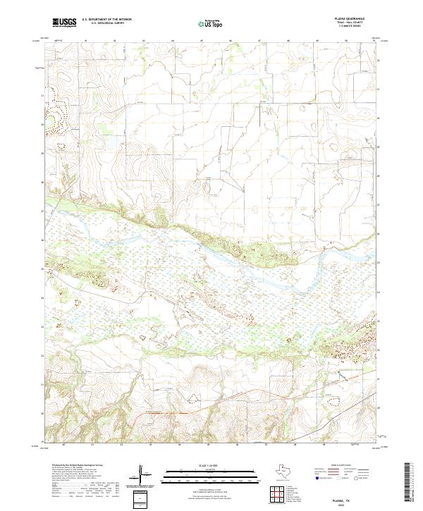 US Topo 7.5-minute map for Plaska TX